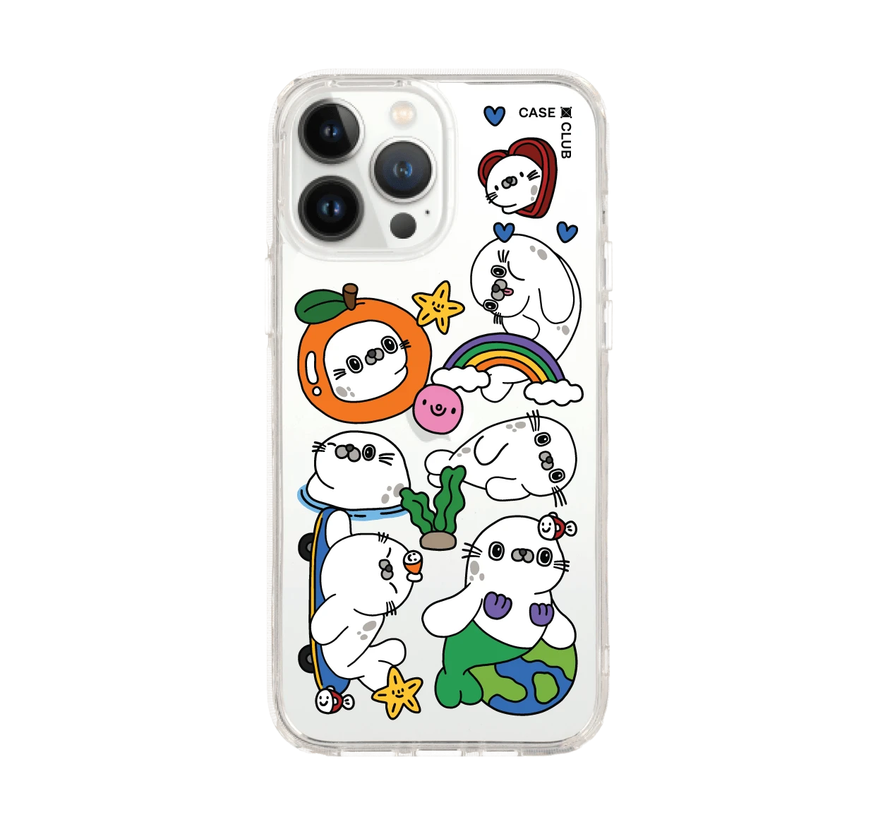 iphone 12/ 13 pro max clear case seal around the world